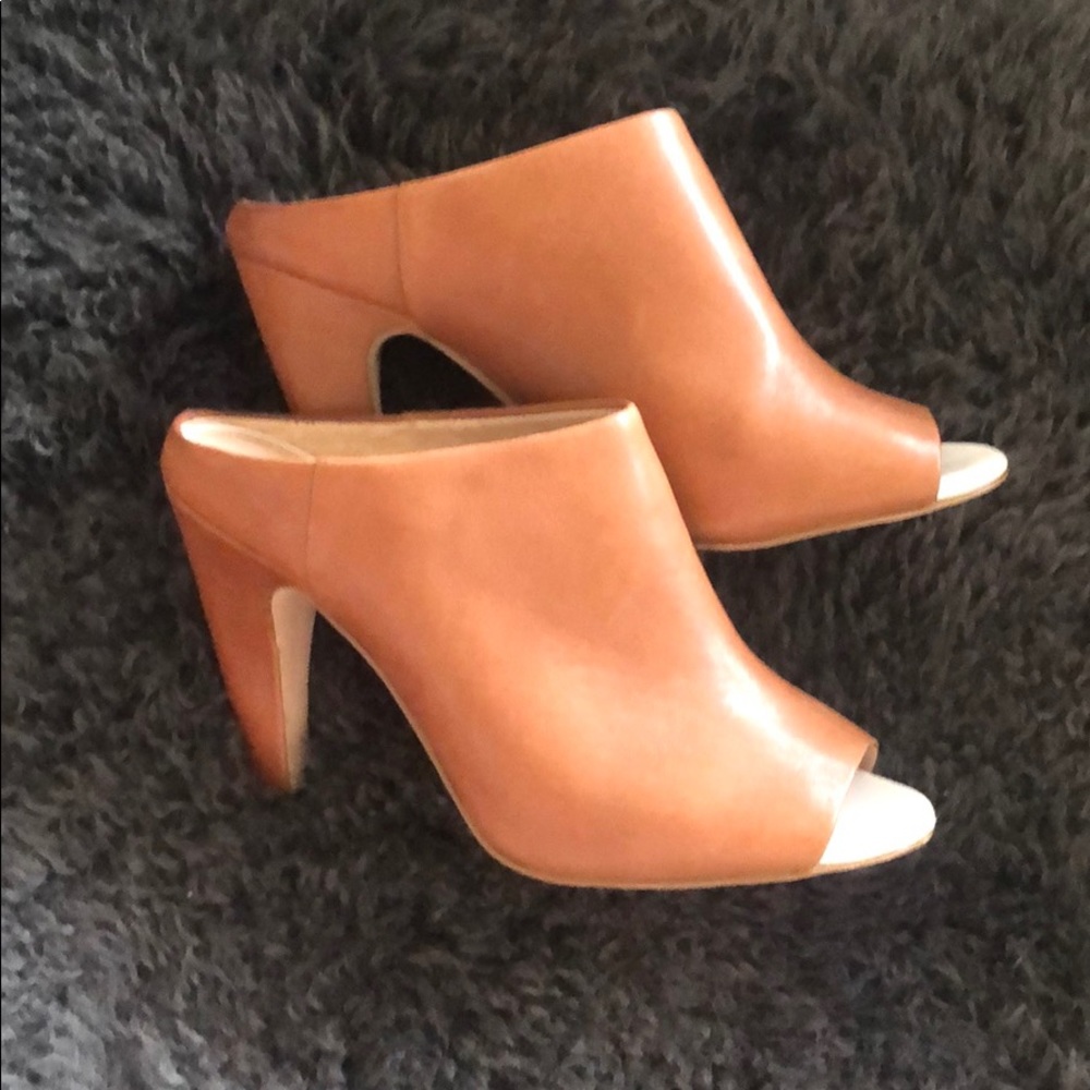 French Connection leather mules size 39 1/2